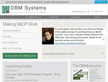 Tablet Screenshot of dbmsys.com